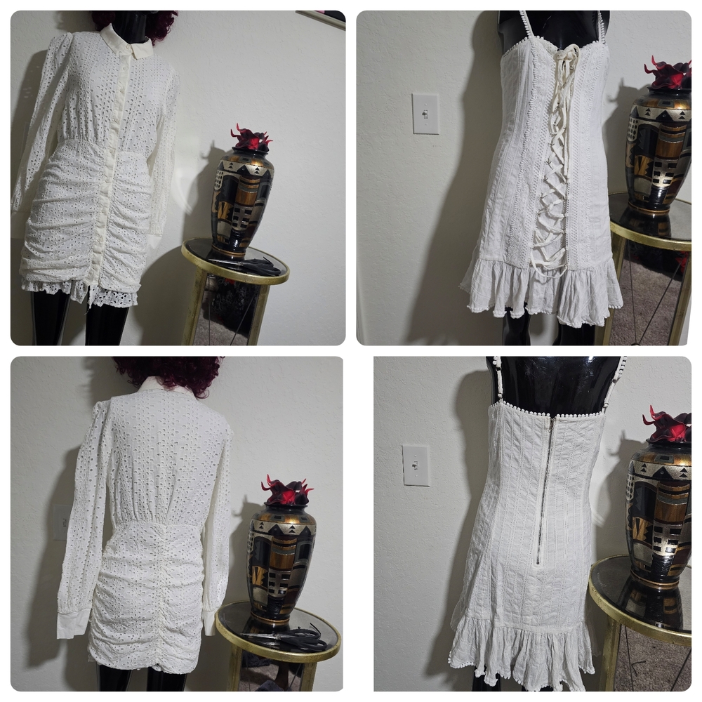 Elegant White Lace Dress
